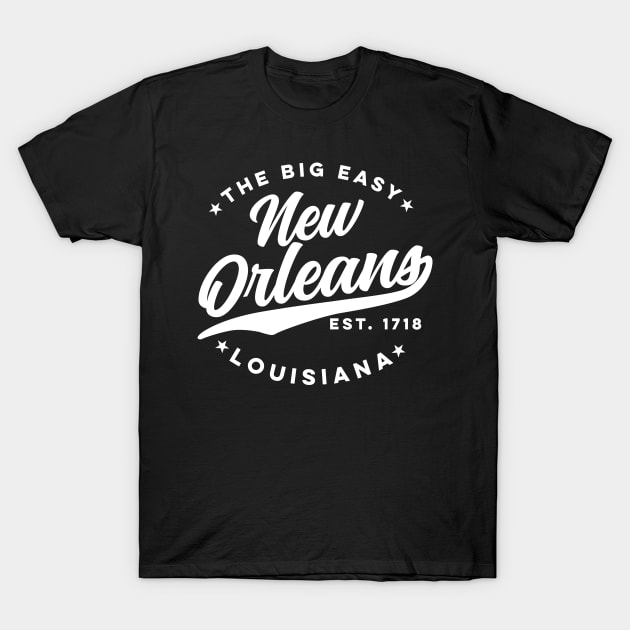 Vintage New Orleans Louisiana The Big Easy USA City T-Shirt by DetourShirts